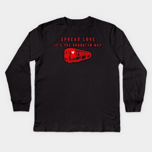 Brooklyn Love Express Kids Long Sleeve T-Shirt